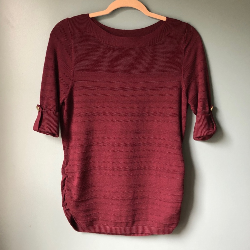 Apt.9 Lightweight Sweater Size M Maroon